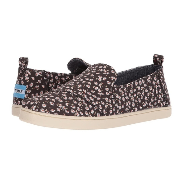Toms Shoes Ditzy Daisy Print Deconstructed Alpargata Slip On Shoes Size 7 - Picture 1 of 13